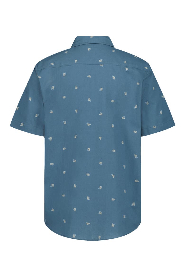 Kids' Sundays Print Short Sleeve Shirt, Alternate, color, REAL TEAL