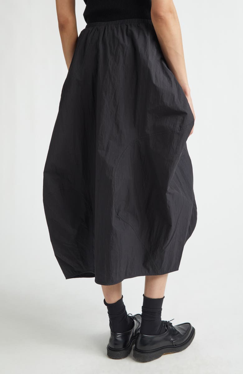 MELITTA BAUMEISTER Wavy Seam Crinkled Cotton & Nylon Midi Skirt, Alternate, color, 