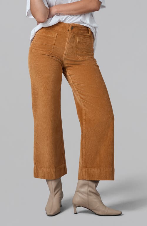 Lola Jeans Colette High Rise Wide Leg Jeans In Brown