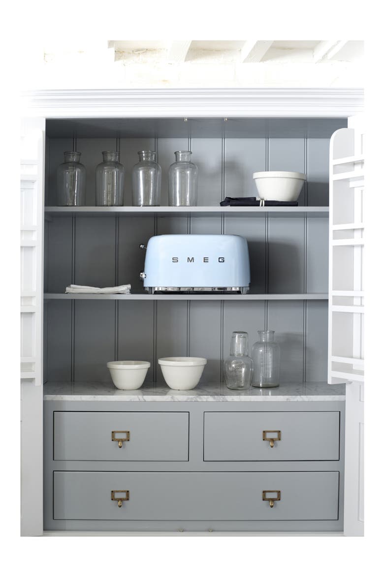 50s Retro Style Four-Slice Toaster, Alternate, color, PASTEL BLUE