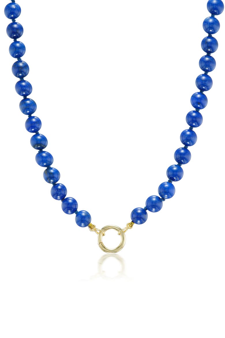 Lapis Lazuli Bead Necklace, Main, color, Blue