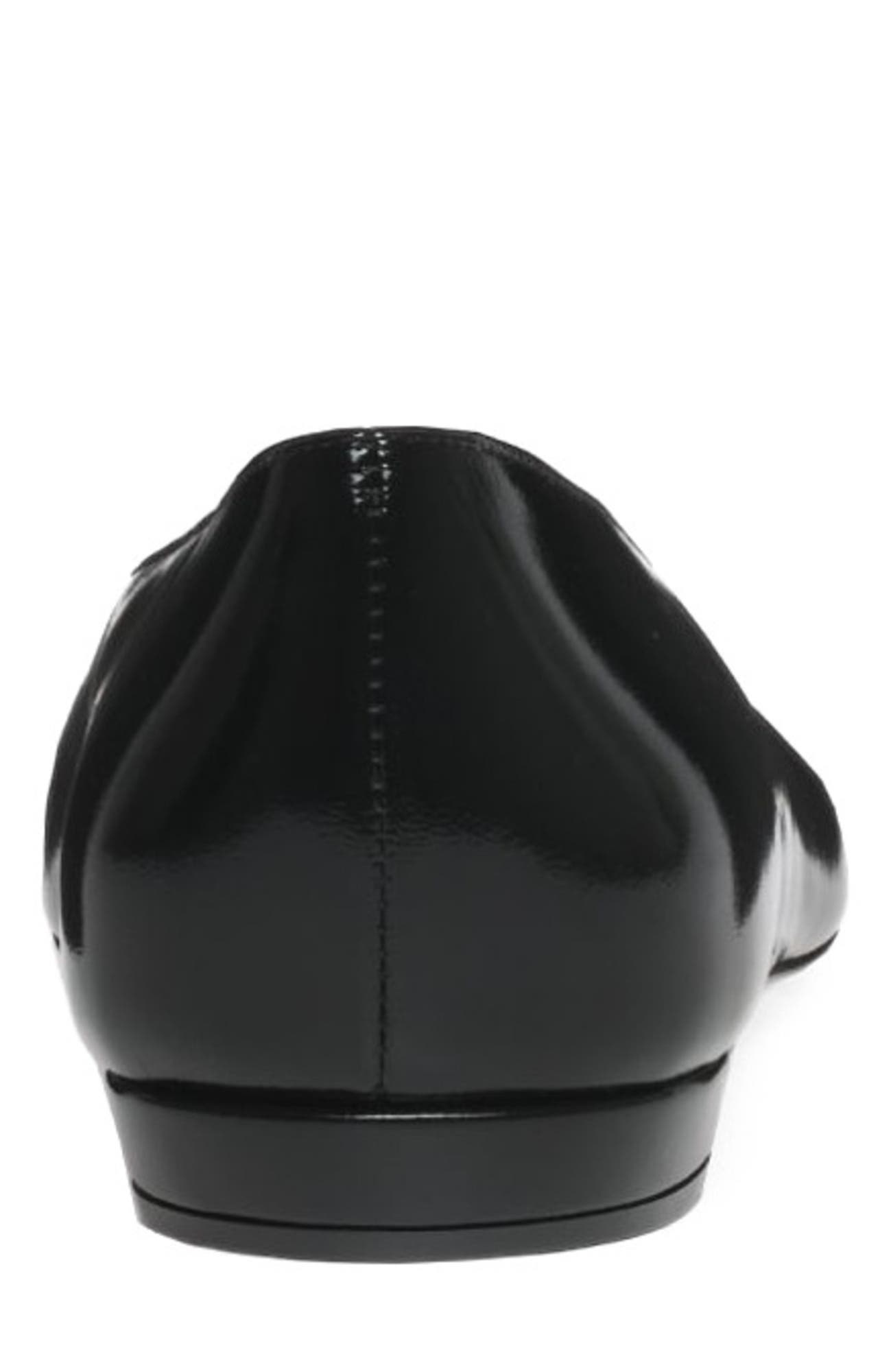 Gianvito Rossi Amelia Flat, Alternate, color, Black Nappa