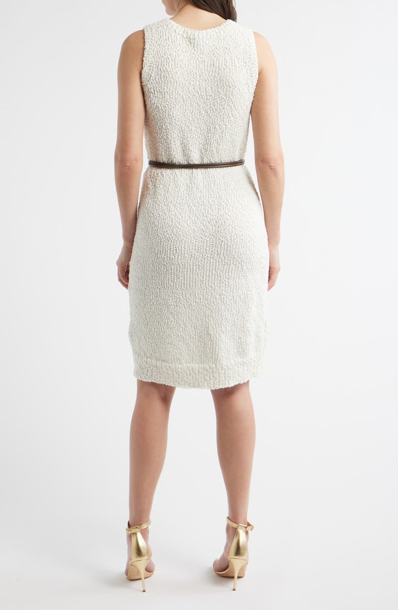 DONNA KARAN WEEKEND Bouclé Knit Sheath Dress, Alternate, color, Cream