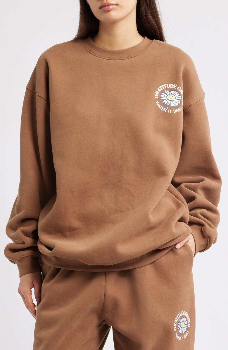 THE MAYFAIR GROUP Gratitude Grows Rows Graphic Sweatshirt | Nordstrom