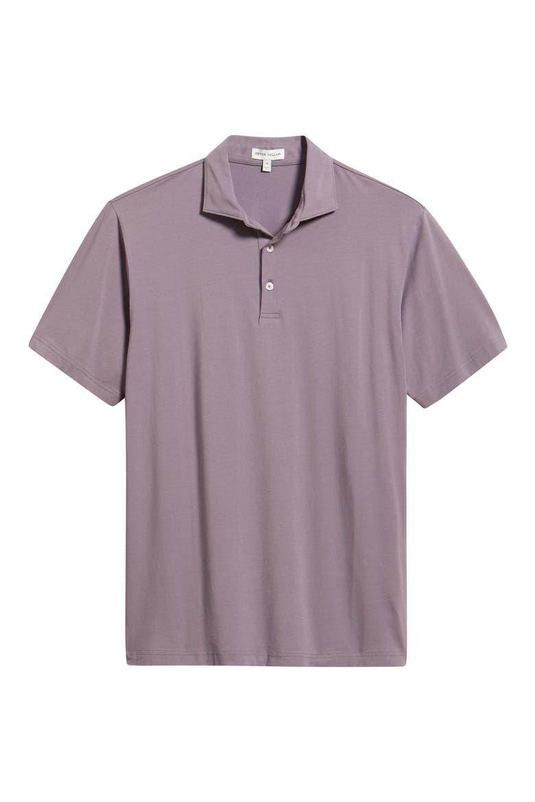 Crown Flex Cotton Blend Polo, Alternate, color, PURPLE FIG