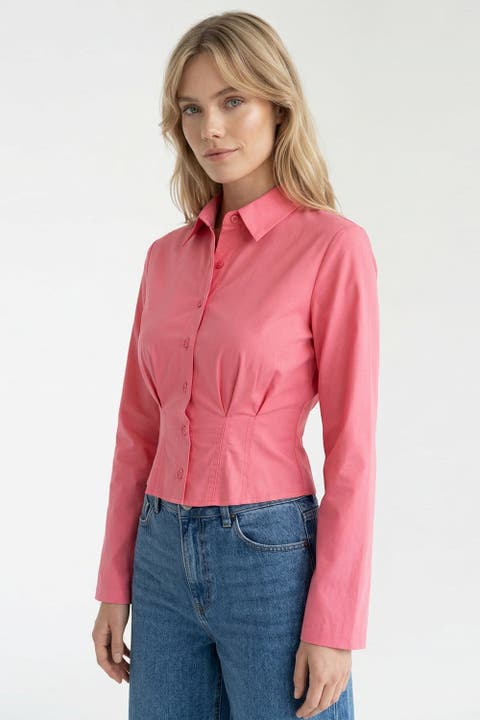 Felicia Long Sleeve Crop Shirt