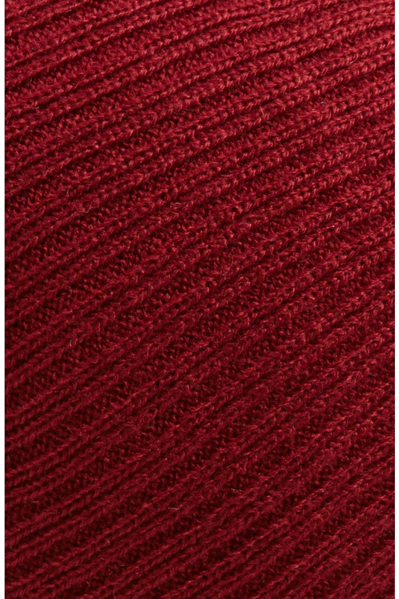 Slouchy Ribbed Beanie, Alternate, color, OXBLOOD