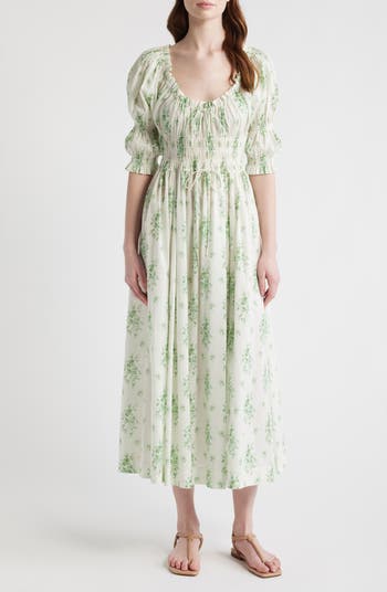 Ischia Dress - Navy Flock Dot | DEN Navy Flock Dot / XXS