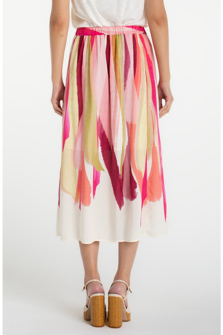Print Pull-On Maxi Skirt, Alternate, color, PINK MULTI