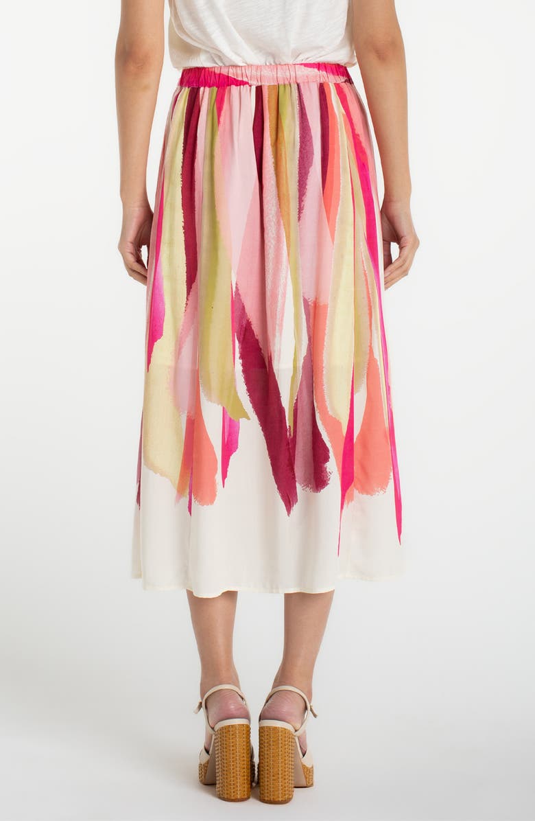 Liverpool Los Angeles Print Pull-On Maxi Skirt, Alternate, color, Pink Multi