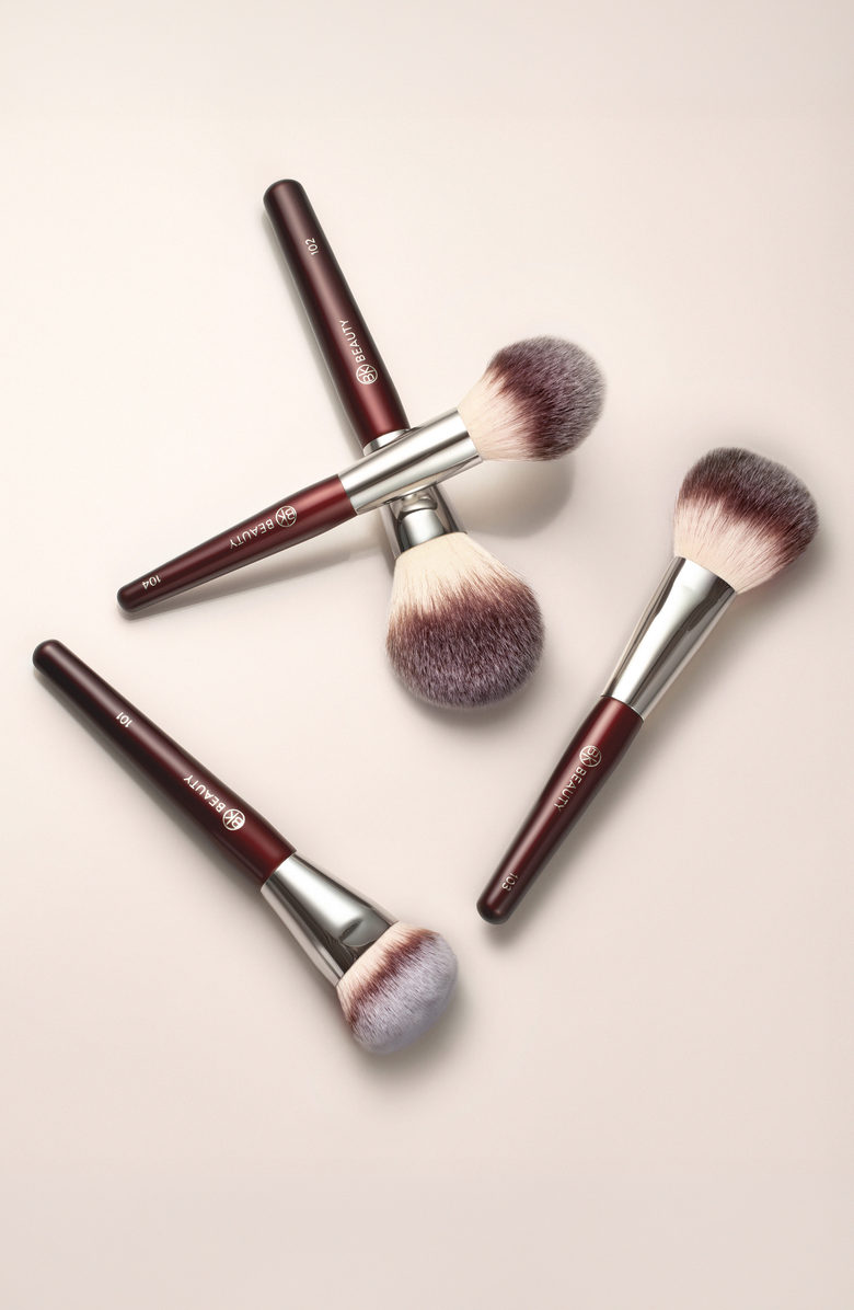 BK Beauty Essentials Collection Face Brush Set, Alternate, color, Burgundy