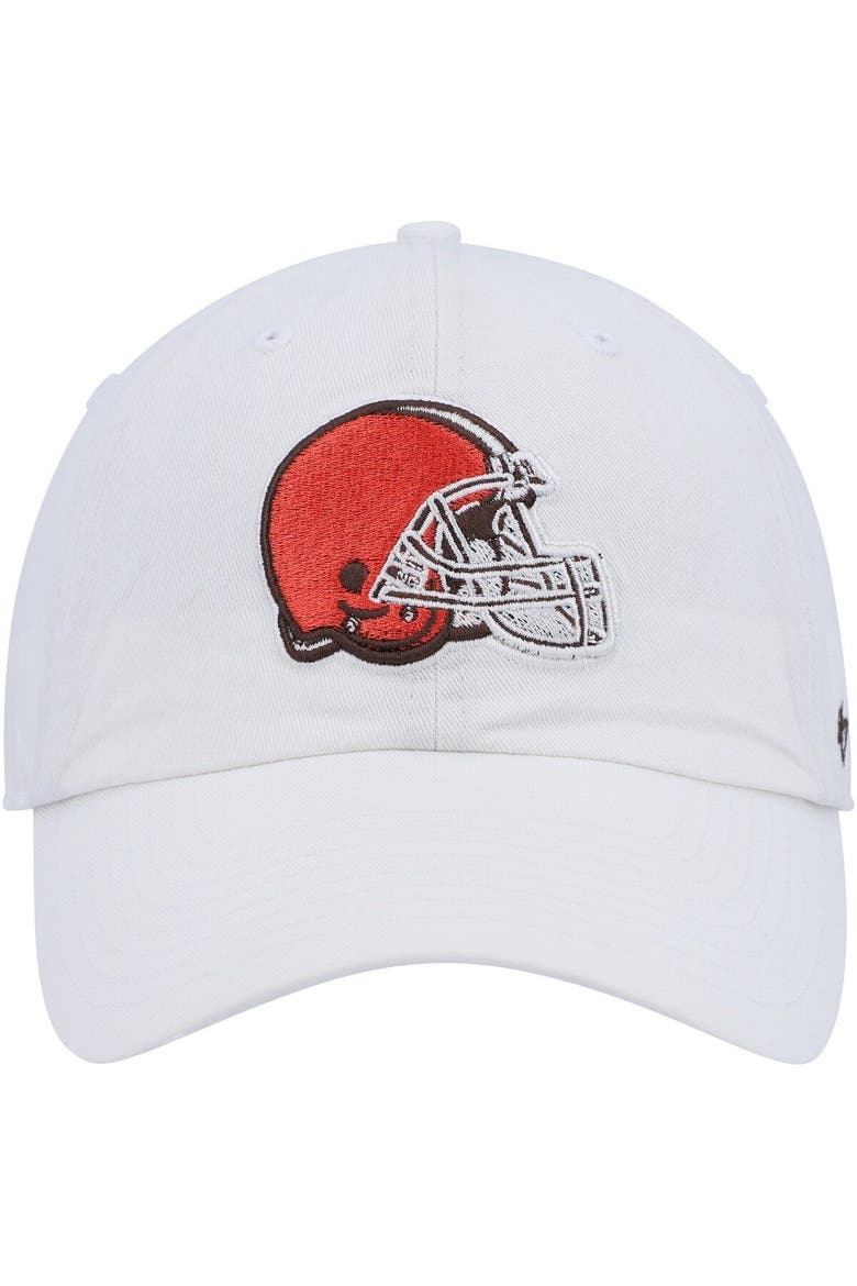 Women's '47 White Cleveland Browns Clean Up Adjustable Hat, Alternate, color, White