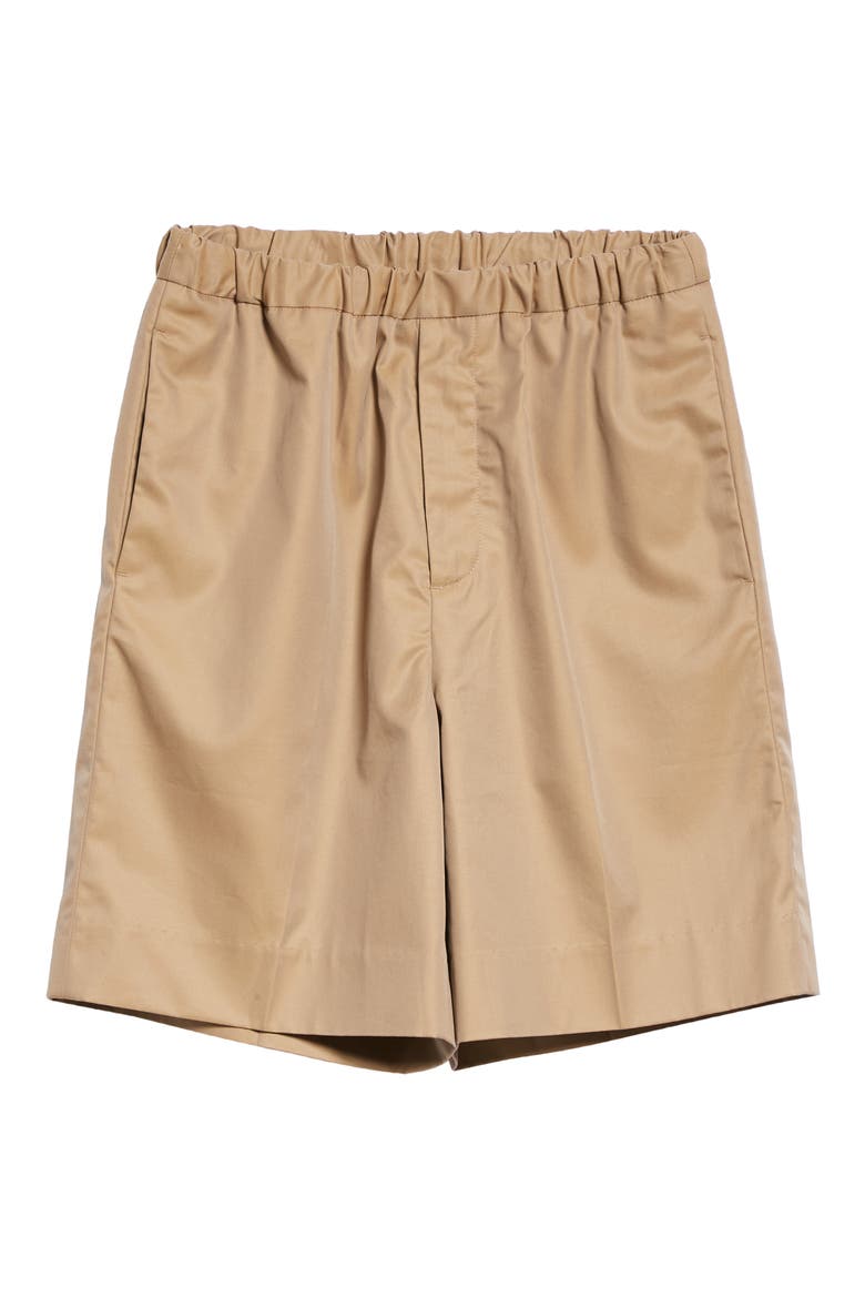Oversize Cotton Twill Tech Shorts, Alternate, color, SHARK