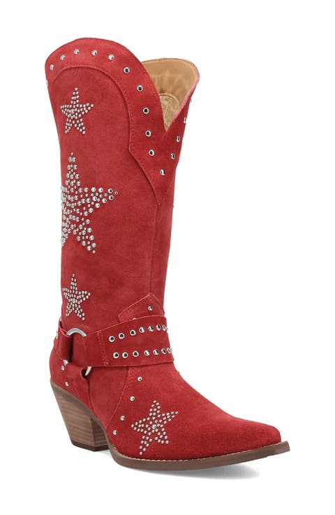Lucky Stars Knee High Western Boot (Women) (Narrow Calf)