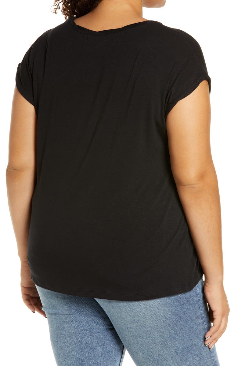 Treasure & Bond Twist Neck Detail T-Shirt, Alternate, color,