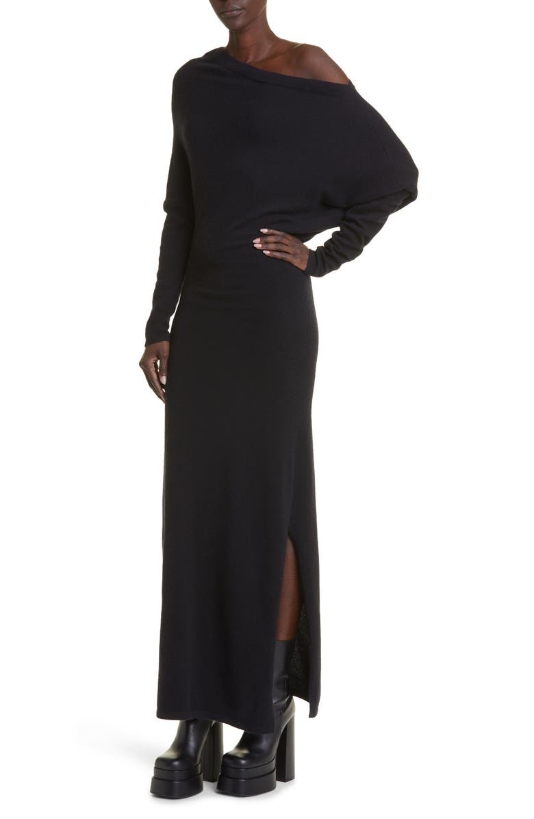 Altuzarra Kasos One-Shoulder Cashmere Knit Dress, Alternate, color, 