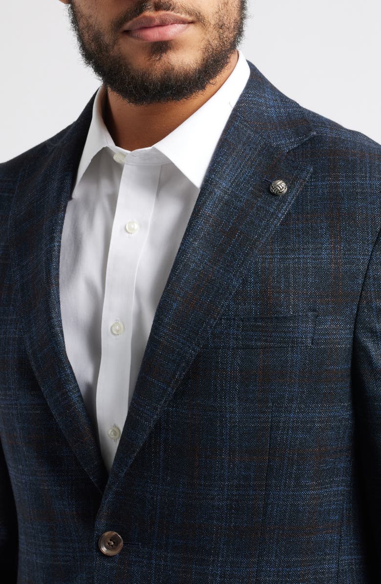 Jack Victor Midland Deco Plaid Wool Blend Sport Coat, Alternate, color, 