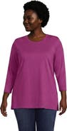 Lands' End 3/4 Sleeve Cotton Supima Tunic