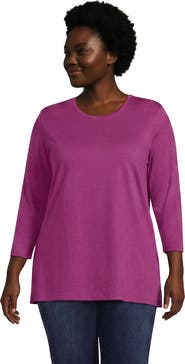 Lands' End 3/4 Sleeve Cotton Supima Tunic