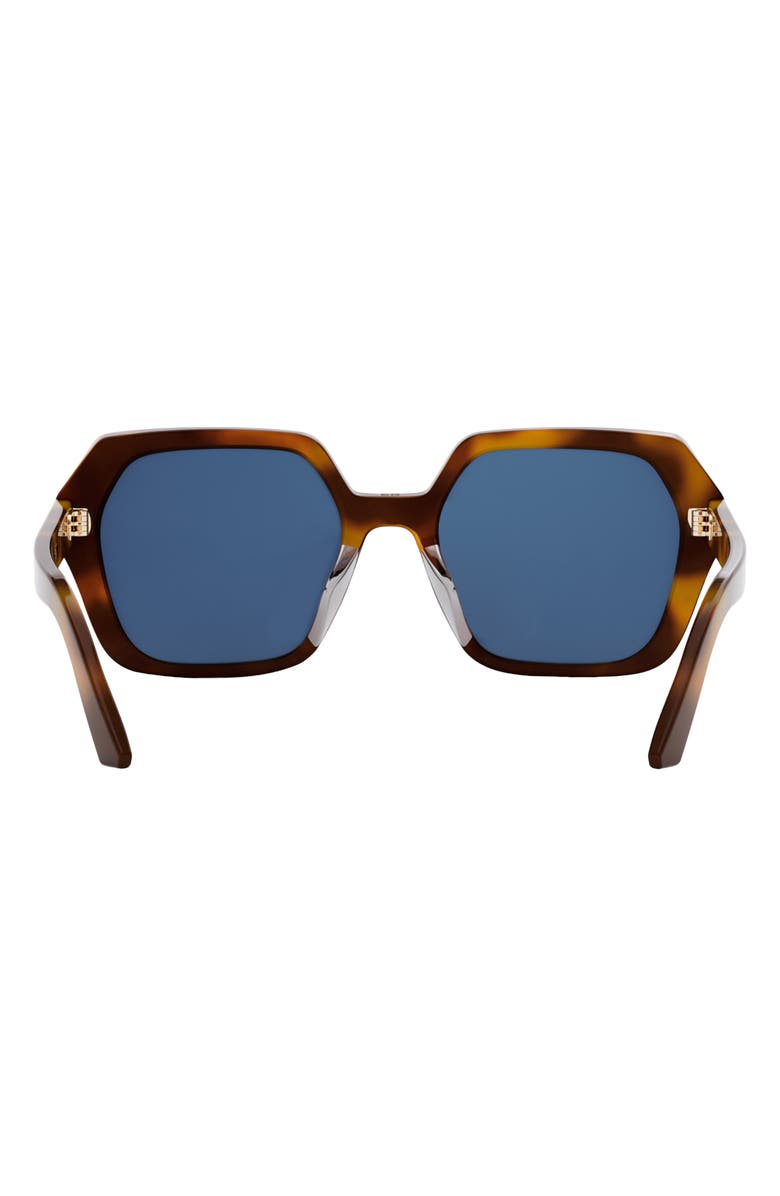 DIOR 'DiorMidnight S2F 56mm Geometric Sunglasses, Alternate, color, Blonde Havana / Blue