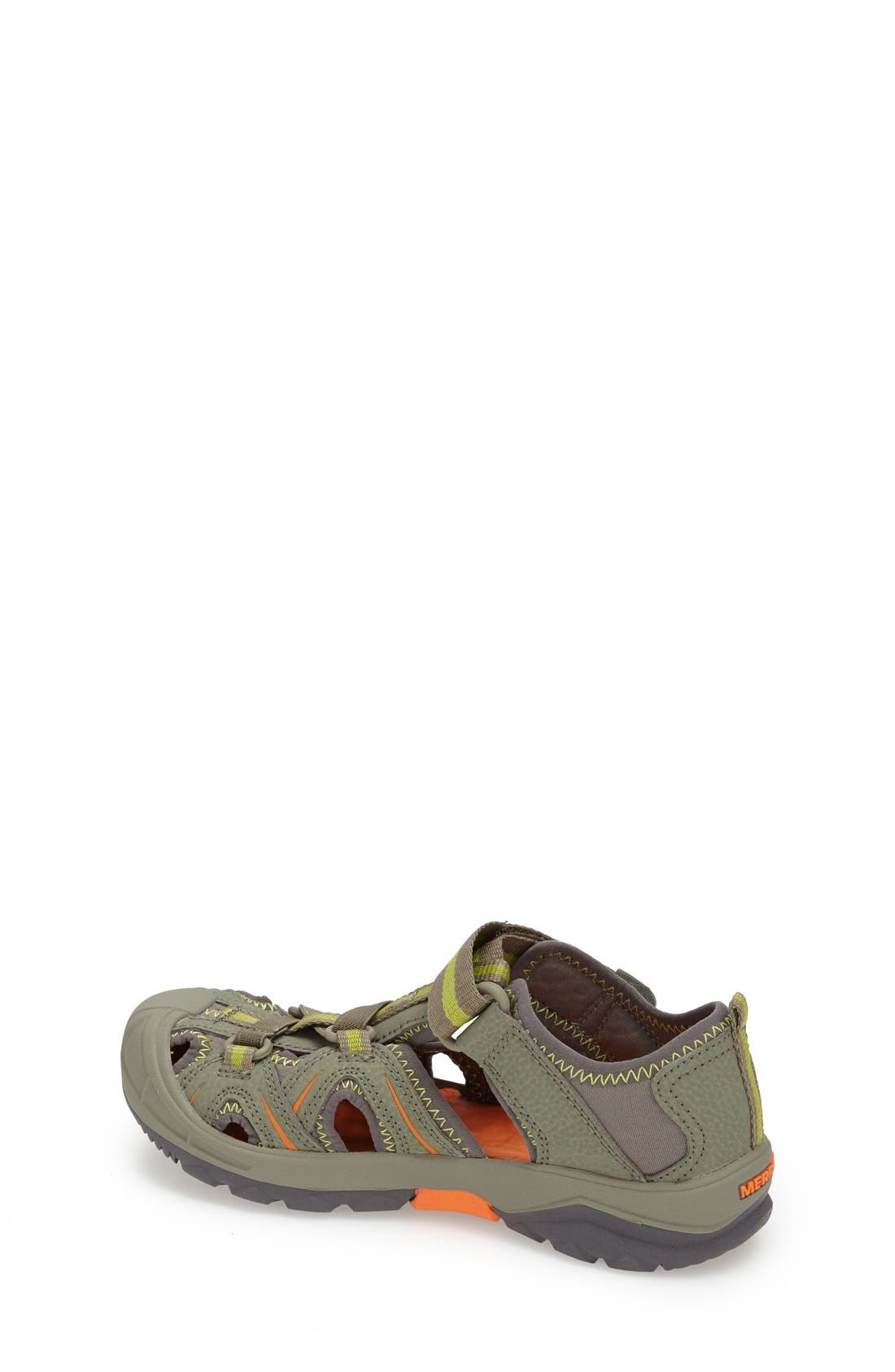 Hydro Water Sandal, Alternate, color, OLIVE/ ORANGE