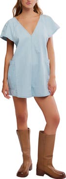 Free People Free Fall Denim Romper