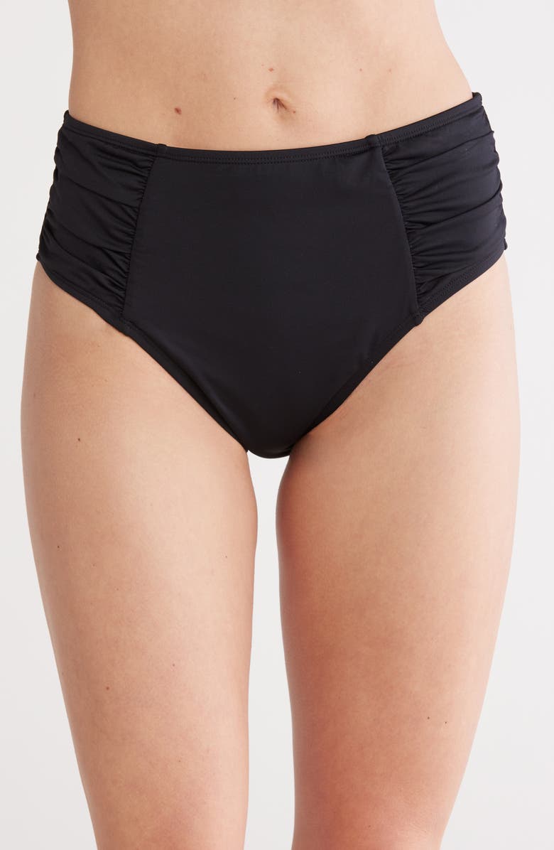 La Blanca High Waist Bikini Bottoms, Main, color, 
