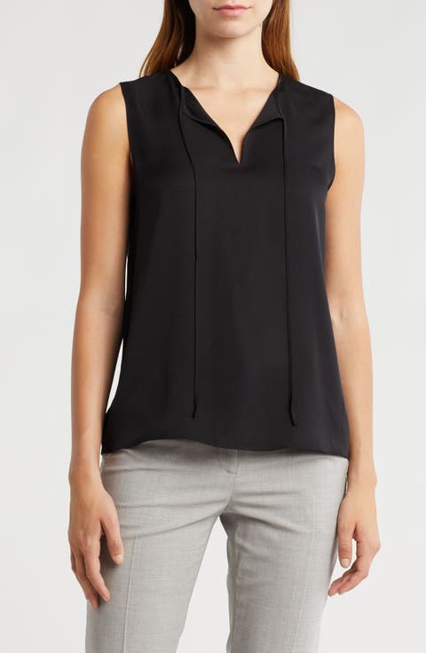 Modern Sleeveless Silk Top