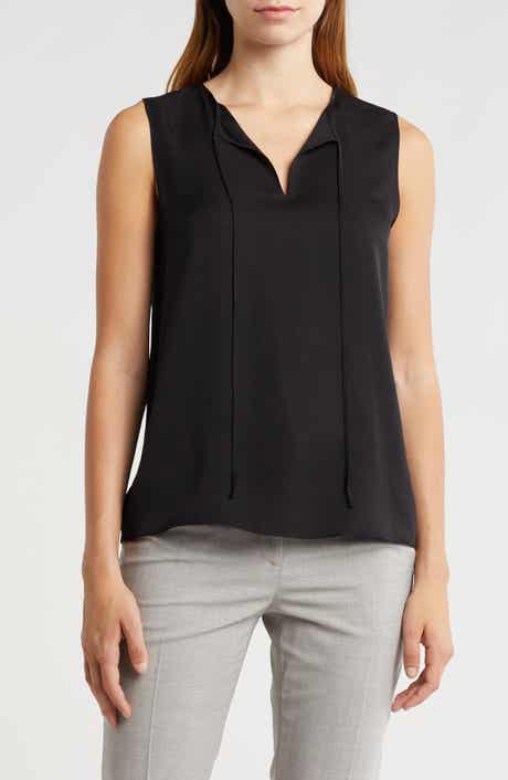 Theory Modern Sleeveless Silk Top