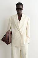 COS Linen-blend Tuxedo Blazer