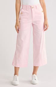 Democracy Wide Leg Ankle Crop Pants