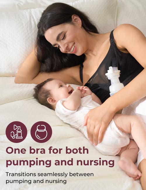 Momcozy Hf018 Pumping & Nursing Bra In Black
