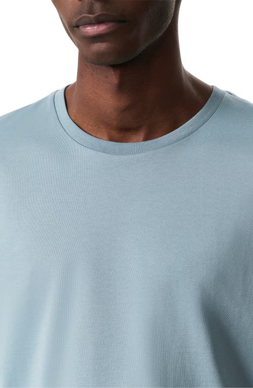 Rag & Bone Pima Interlock Tee In Stoneblue