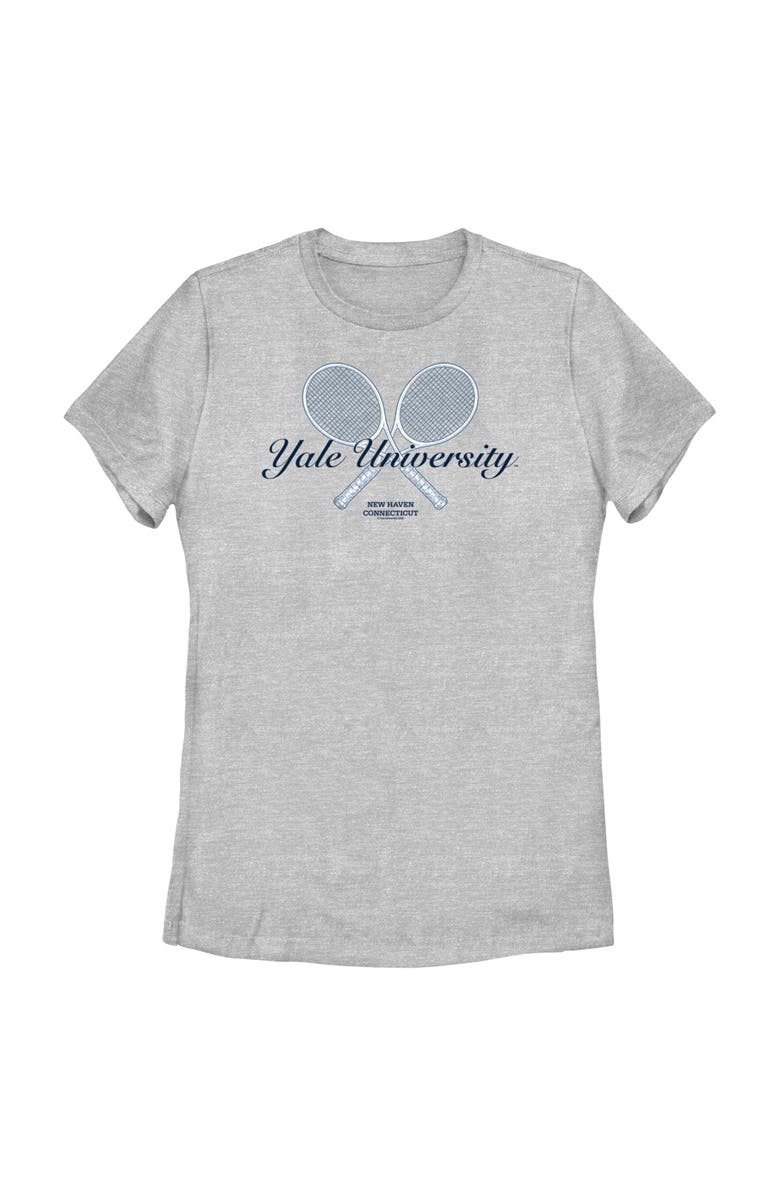 Yale University Women's Yale University New Haven University Racket Graphic T-Shirt, Main, color, Athletic Heather