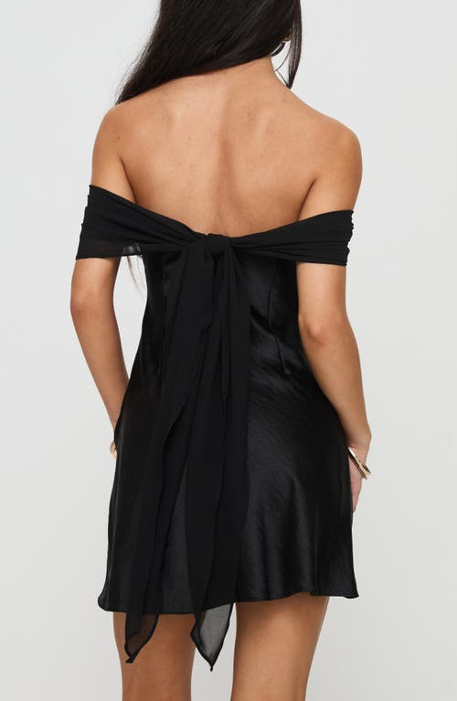 PRINCESS POLLY PRINCESS POLLY ADORATION OFF THE SHOULDER MINIDRESS