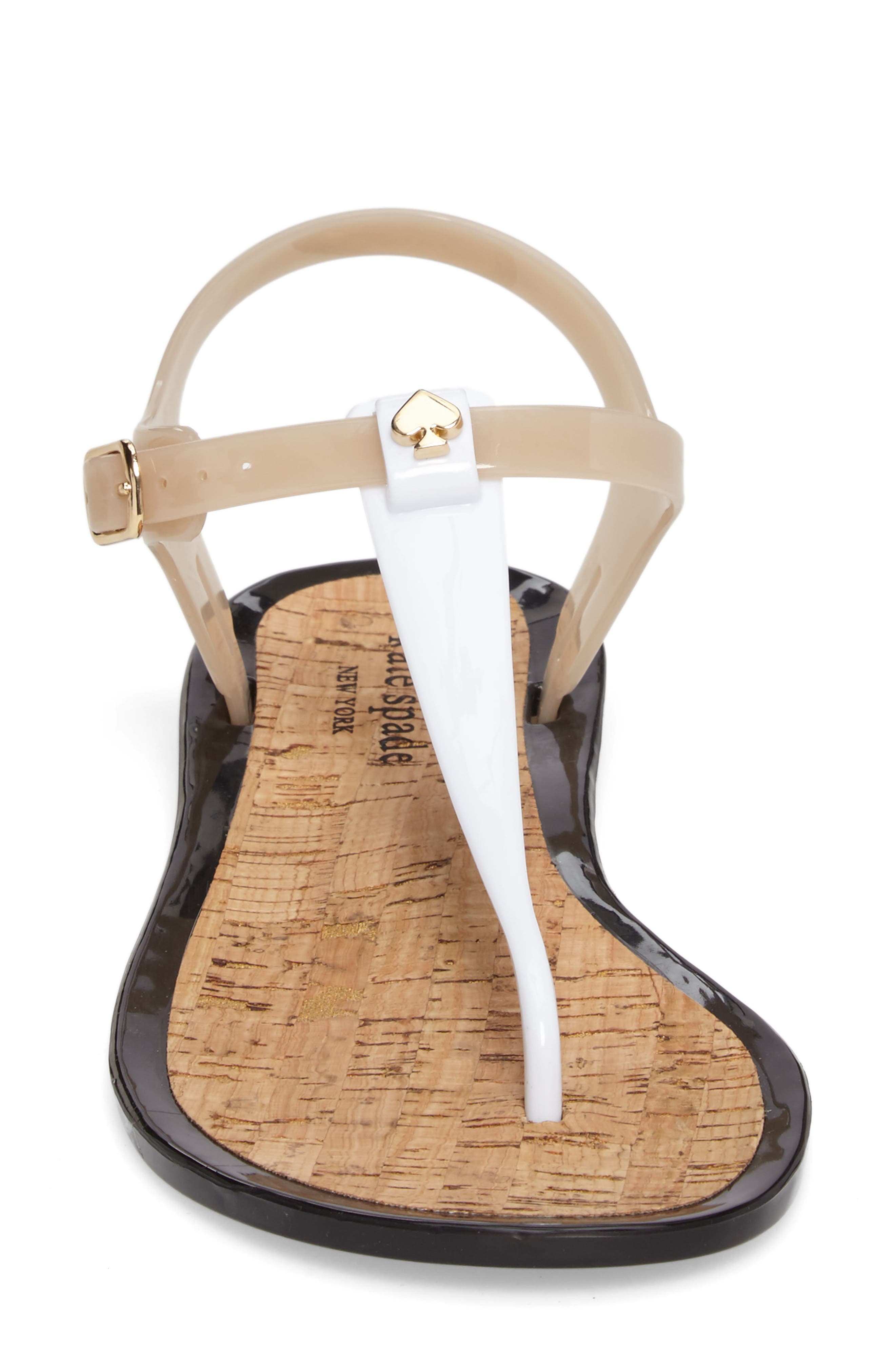 'yari' sandal, Alternate, color, WHITE/ DUSTY MAUVE