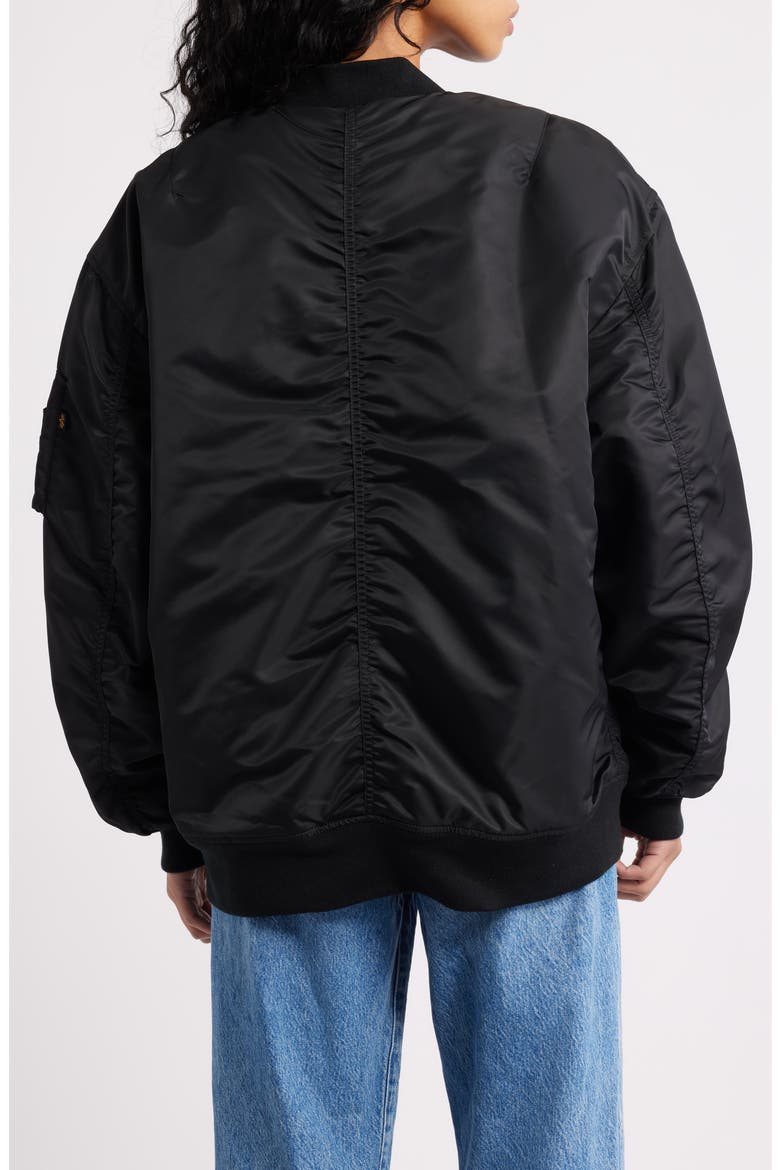 MA-1 Oversize Flight Jacket, Alternate, color, BLACK