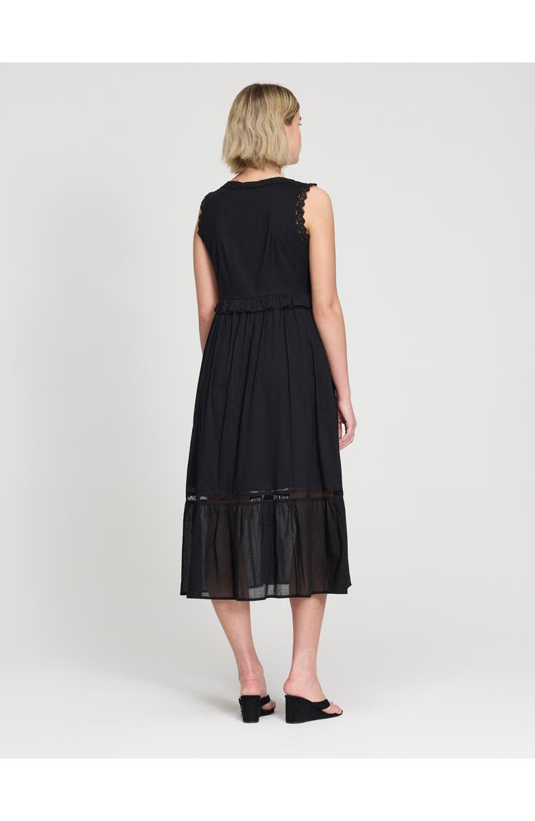 Finery London Myriam Sleeveless Cotton Midi Dress, Alternate, color, 