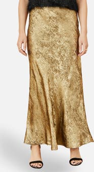 Yumi Satin Midi Skirt