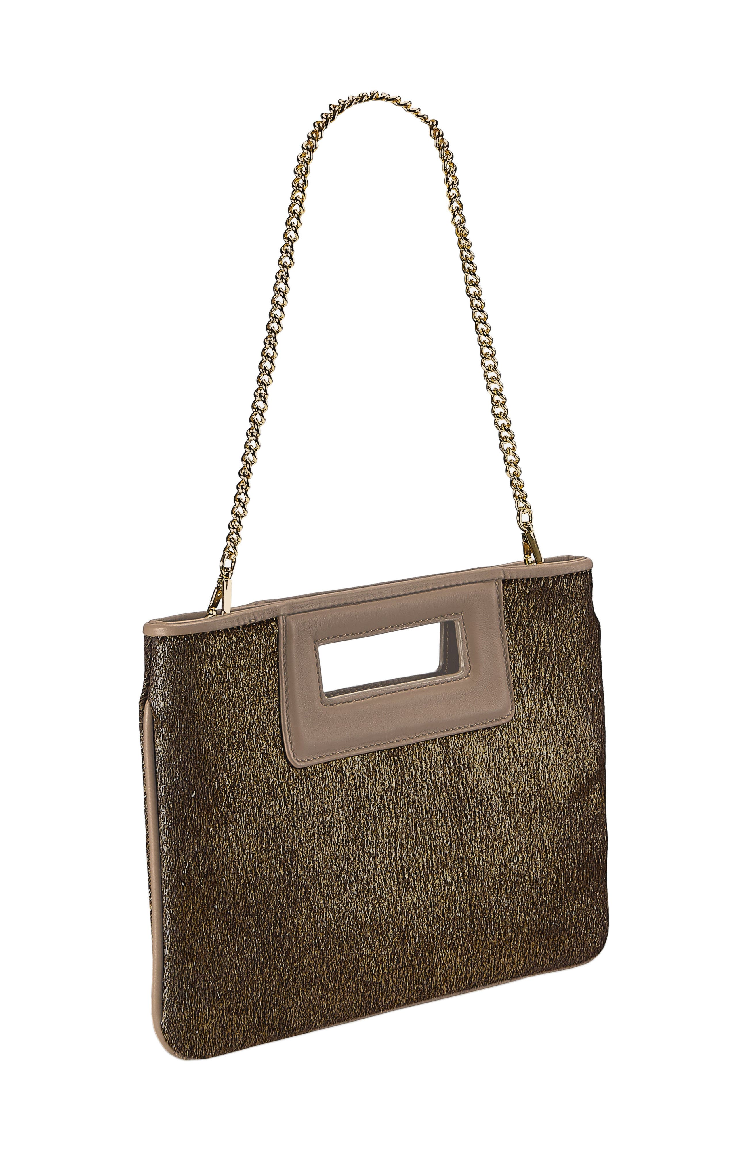GiGi New York WILLA CLUTCH, Alternate, color, Gold Haircalf