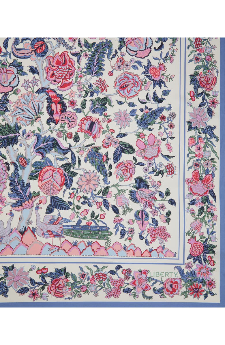 Liberty London Tree of Life Silk Square Scarf, Alternate, color, Cream Multi