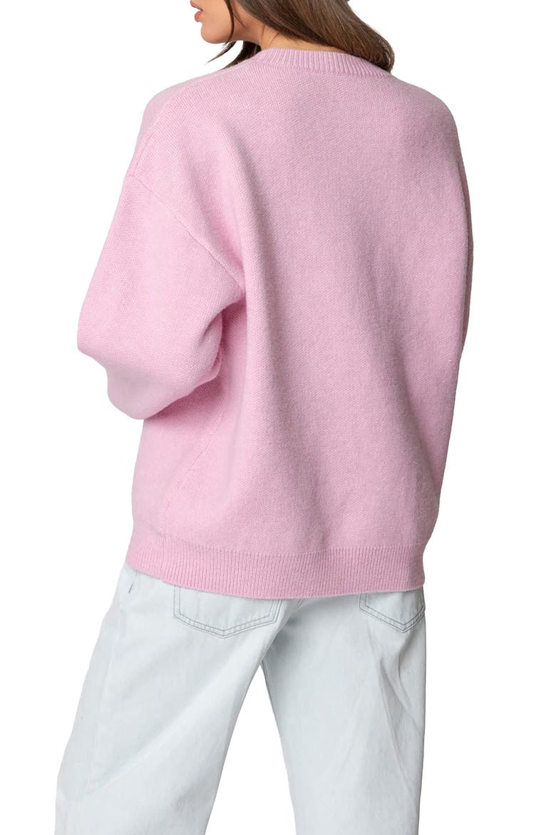 Après Ski Oversize Sweater, Alternate, color, PINK