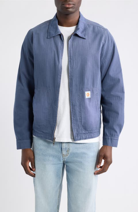 Herringbone Sun Wash Utility Jacket
