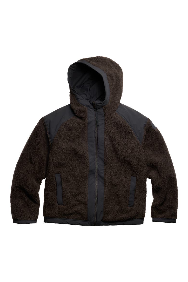 Alberni Reversible High Pile Fleece Bomber Jacket, Alternate, color, TERRA/ NOCTURNE