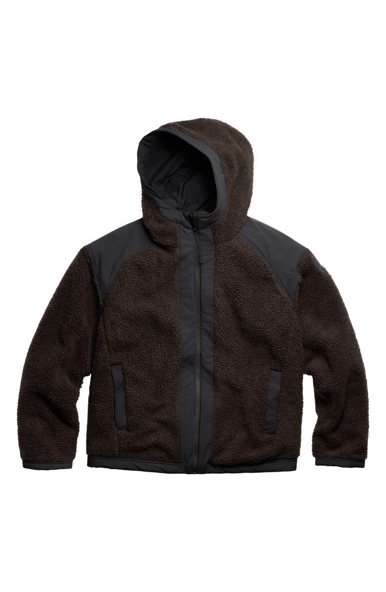 Canada Goose Alberni Reversible High Pile Fleece Bomber Jacket, Alternate, color, Terra/ Nocturne