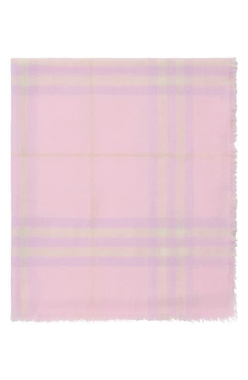 Burberry Giant Check Lightweight Wool Scarf