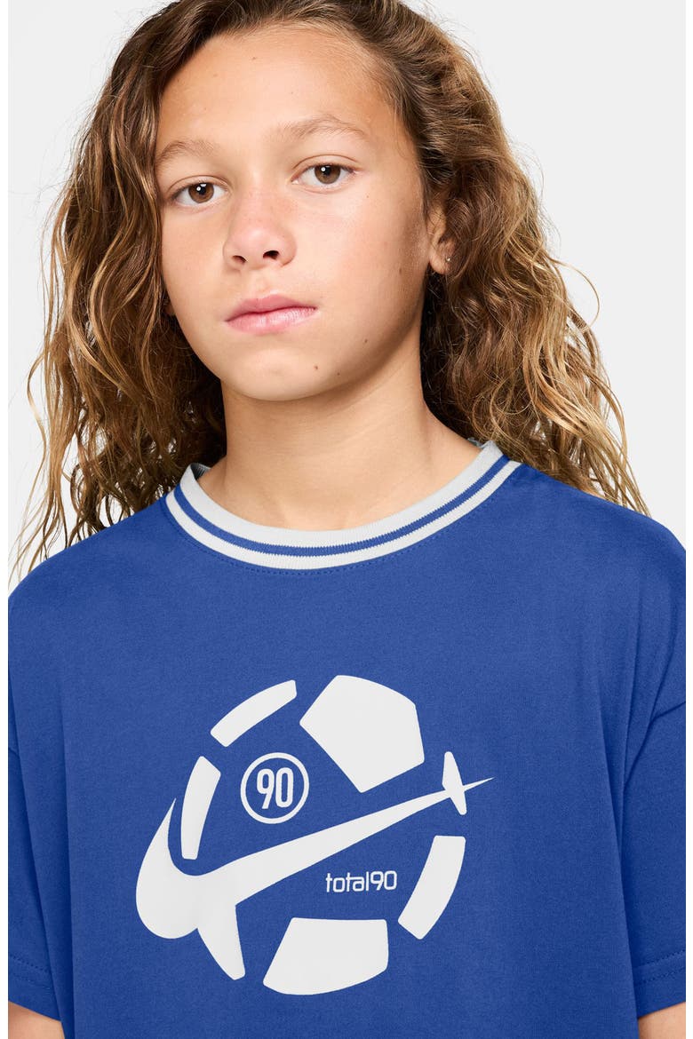 Kids' Dri-FIT Swoosh Graphic T-Shirt, Alternate, color, GAME ROYAL