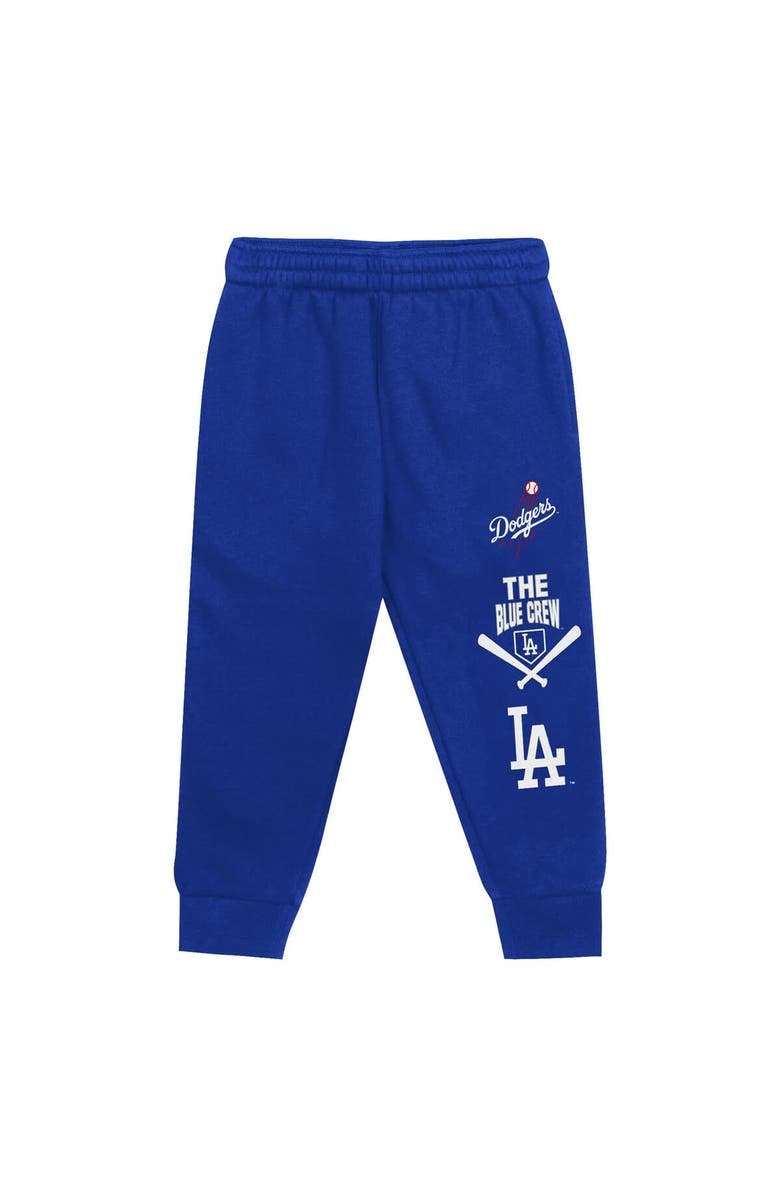 Outerstuff Toddler White/Royal Los Angeles Dodgers Wind Up Pullover Hoodie and Sweatpants Set, Alternate, color, 