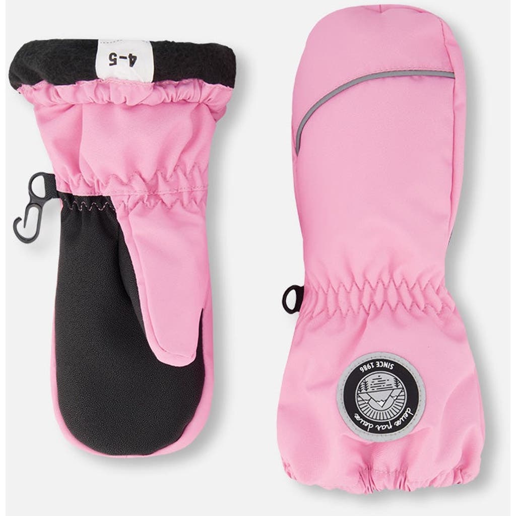 Deux Par Deux Girl Winter Mittens Play In Pink