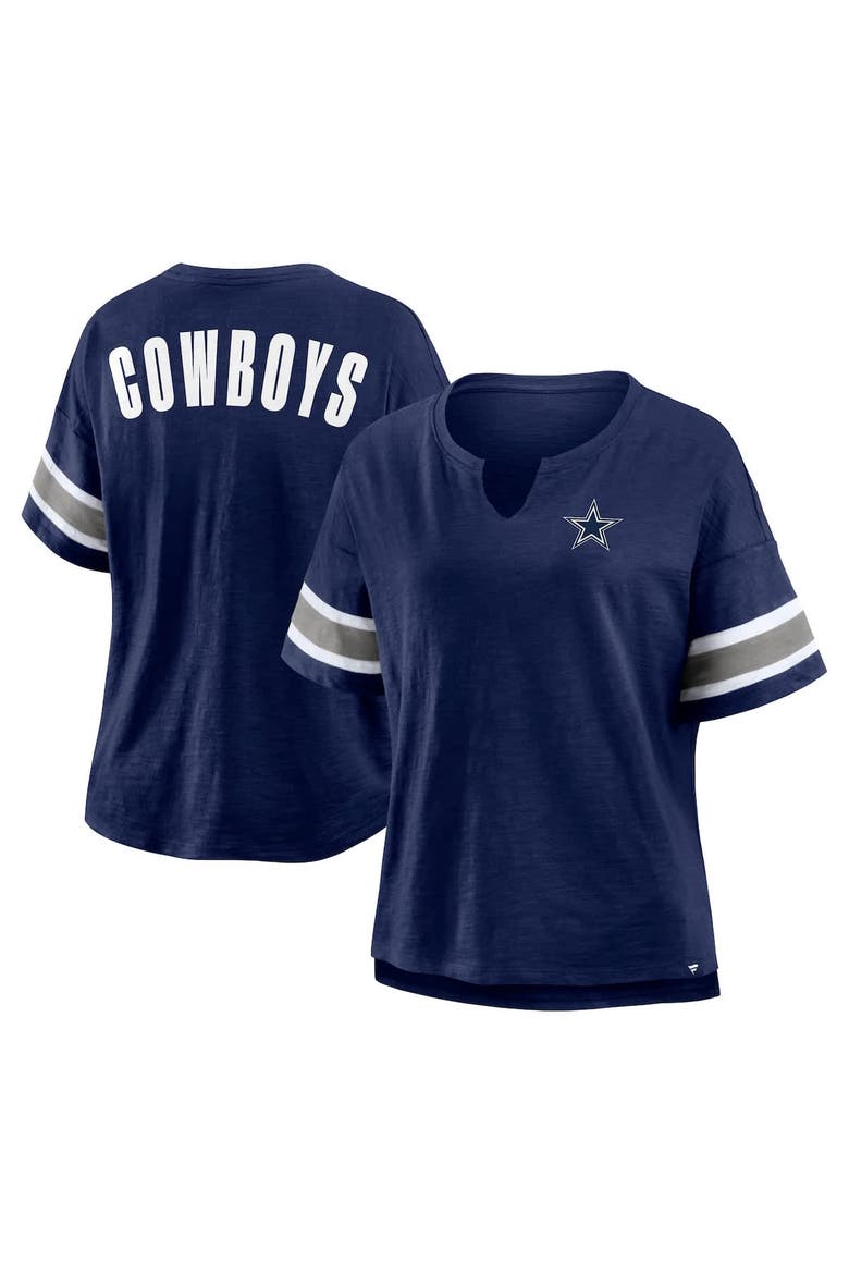 Women's Fanatics Navy Dallas Cowboys Redzone Curl Route T-Shirt, Alternate, color, Navy